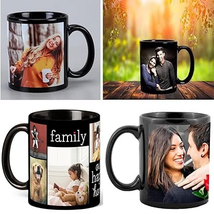 Customized Black Photo Mug(325ml) - Image 2