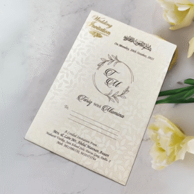 Elegant Acrylic Photo Invitation Card