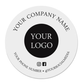 Logo Round Sticker Prints (NT)(2x2 inch)